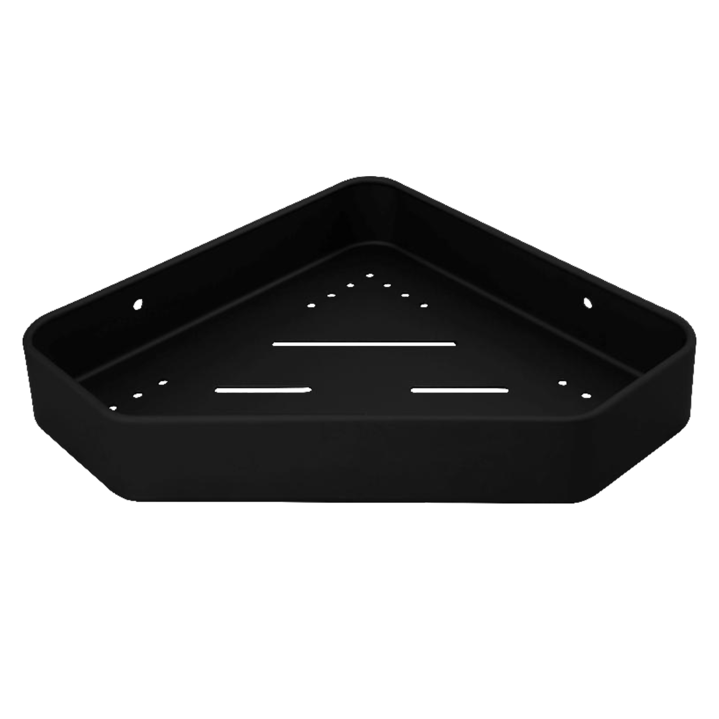 Repisa Esquinera para Baño Negra Aluminio Modern