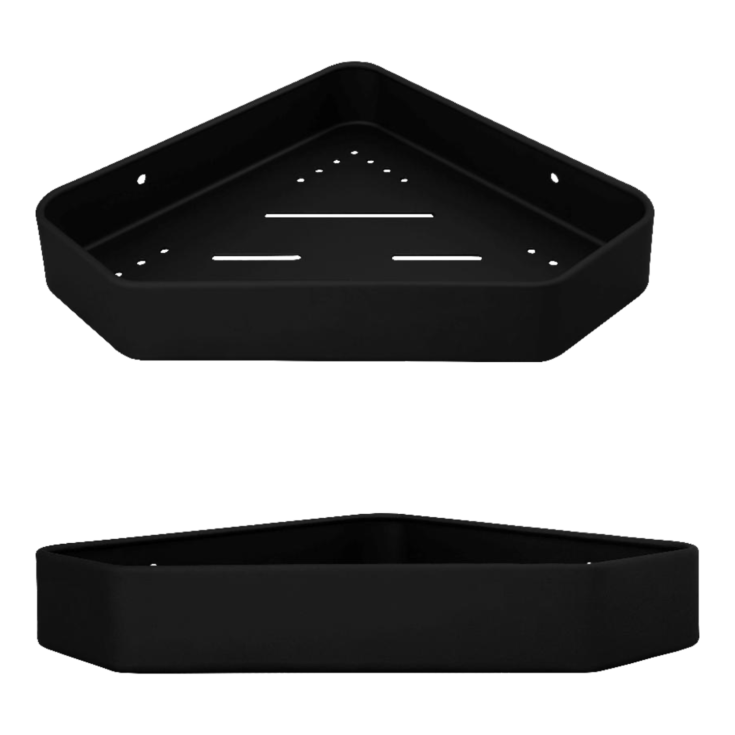 Repisa Esquinera para Baño Negra Aluminio Modern