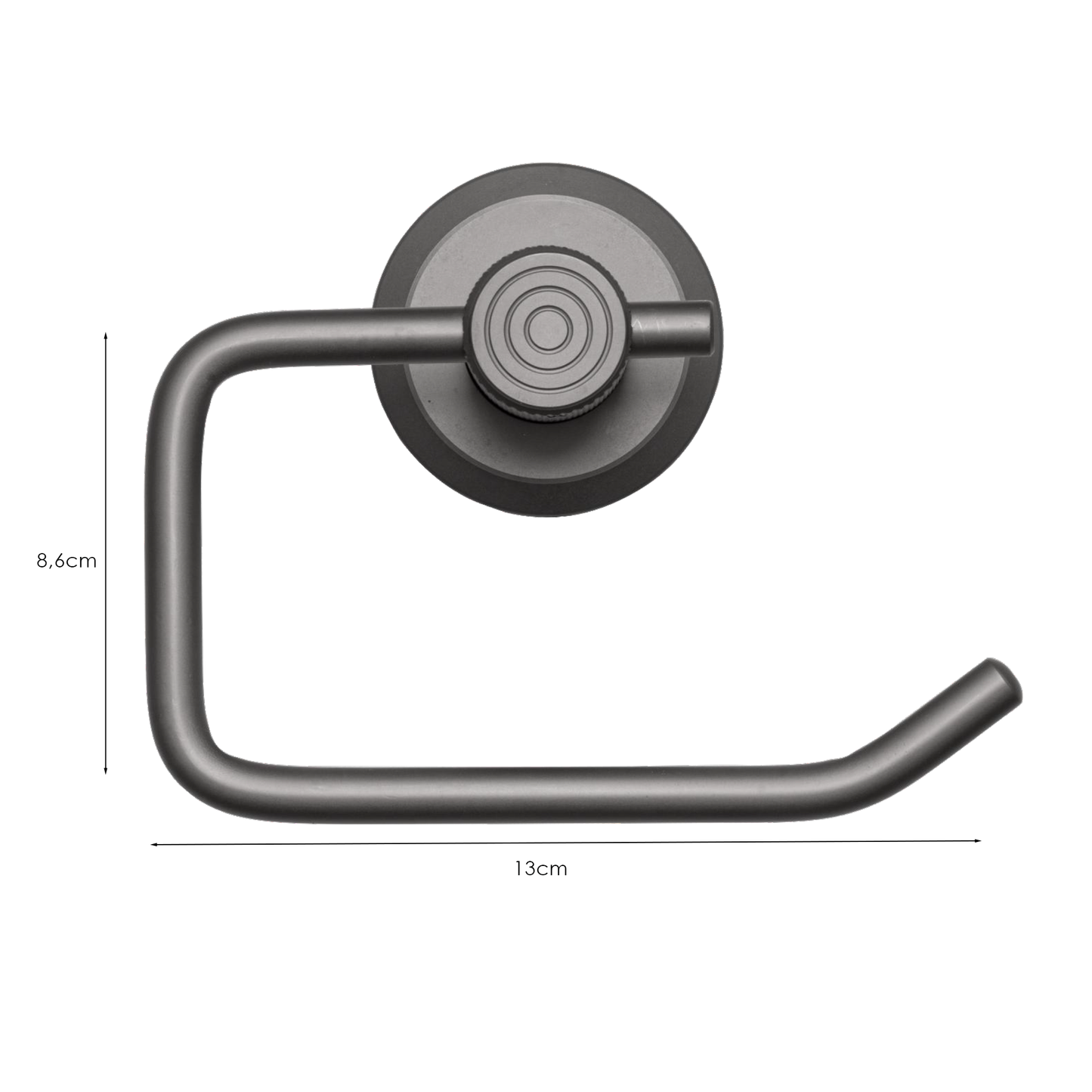Portarrollo para Baño Aluminio Gris Zafiro