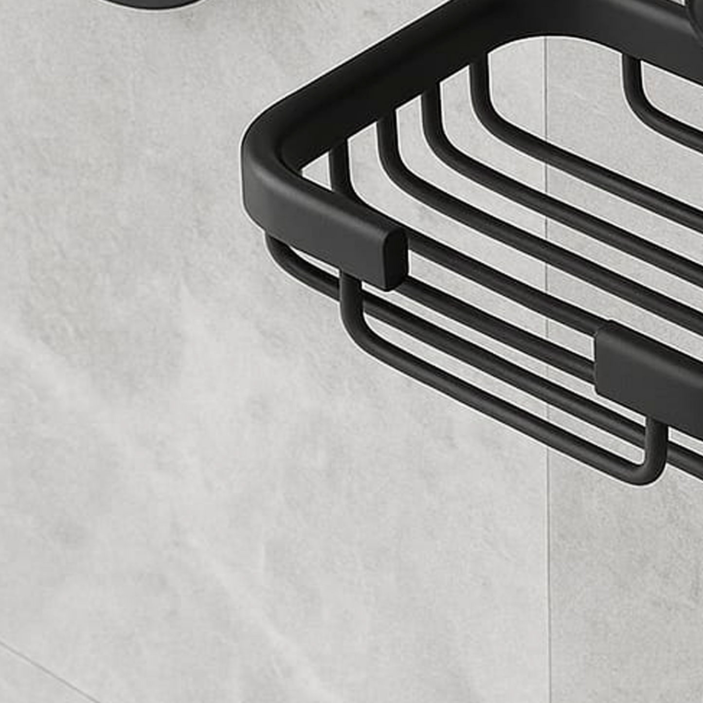 Jabonera Canastilla para Baño en Aluminio Negro Mate Turm