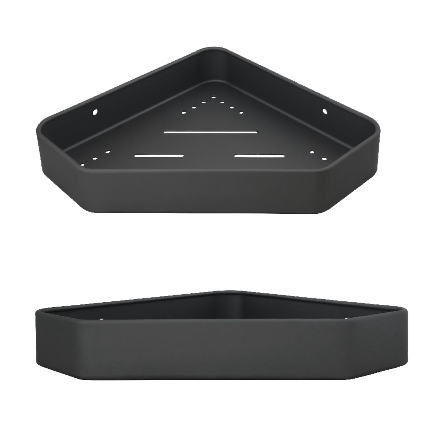 Repisa Esquinera para Baño Gris Aluminio Moderna
