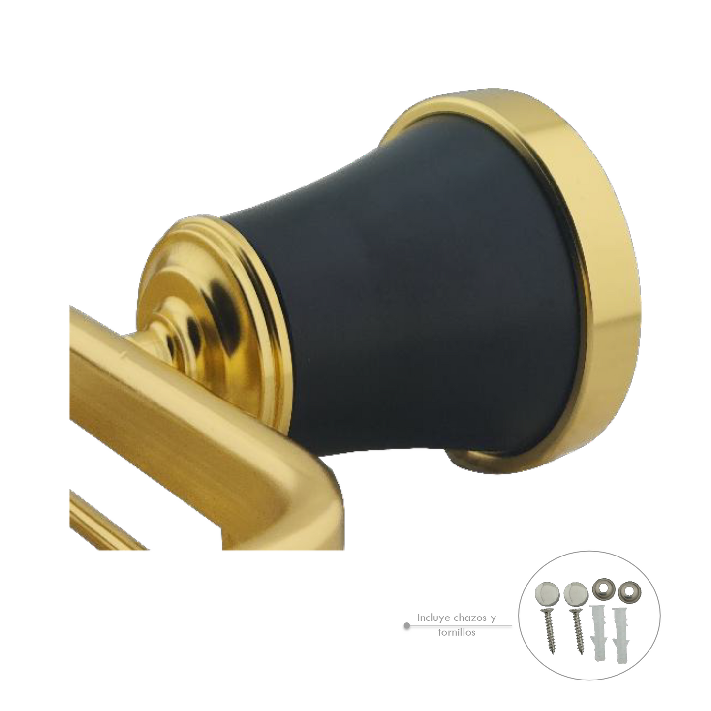 Jabonera Canastilla para Baño Aluminio Dorado Diamante