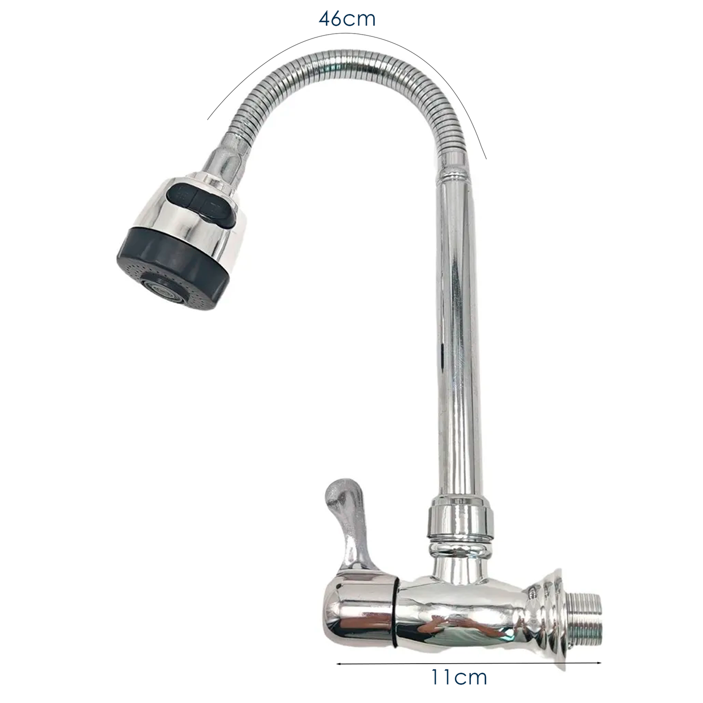 Griferia Lavaplatos Agua Fria Flexible Para Pared
