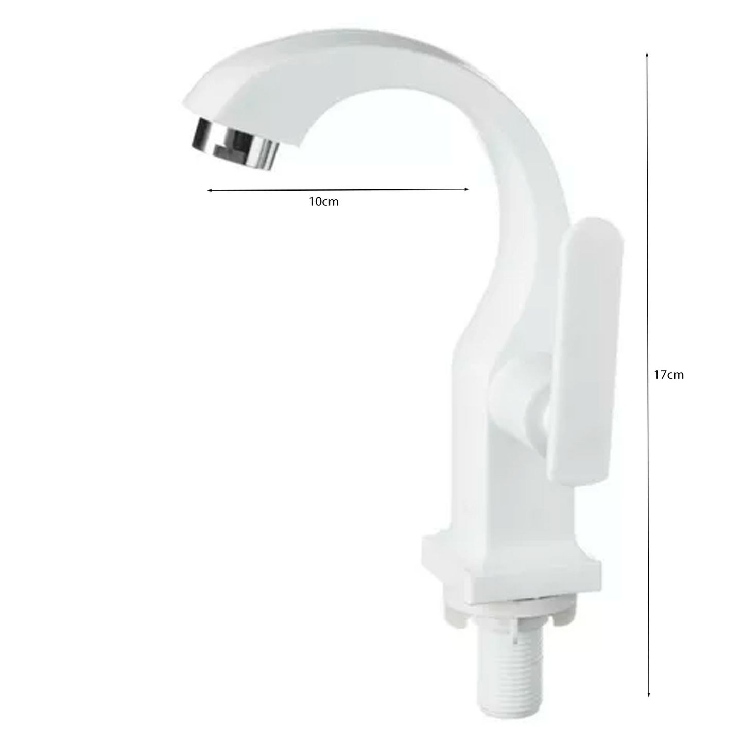 Grifería Lavamanos Agua Fría Plástica Blanca Ambar