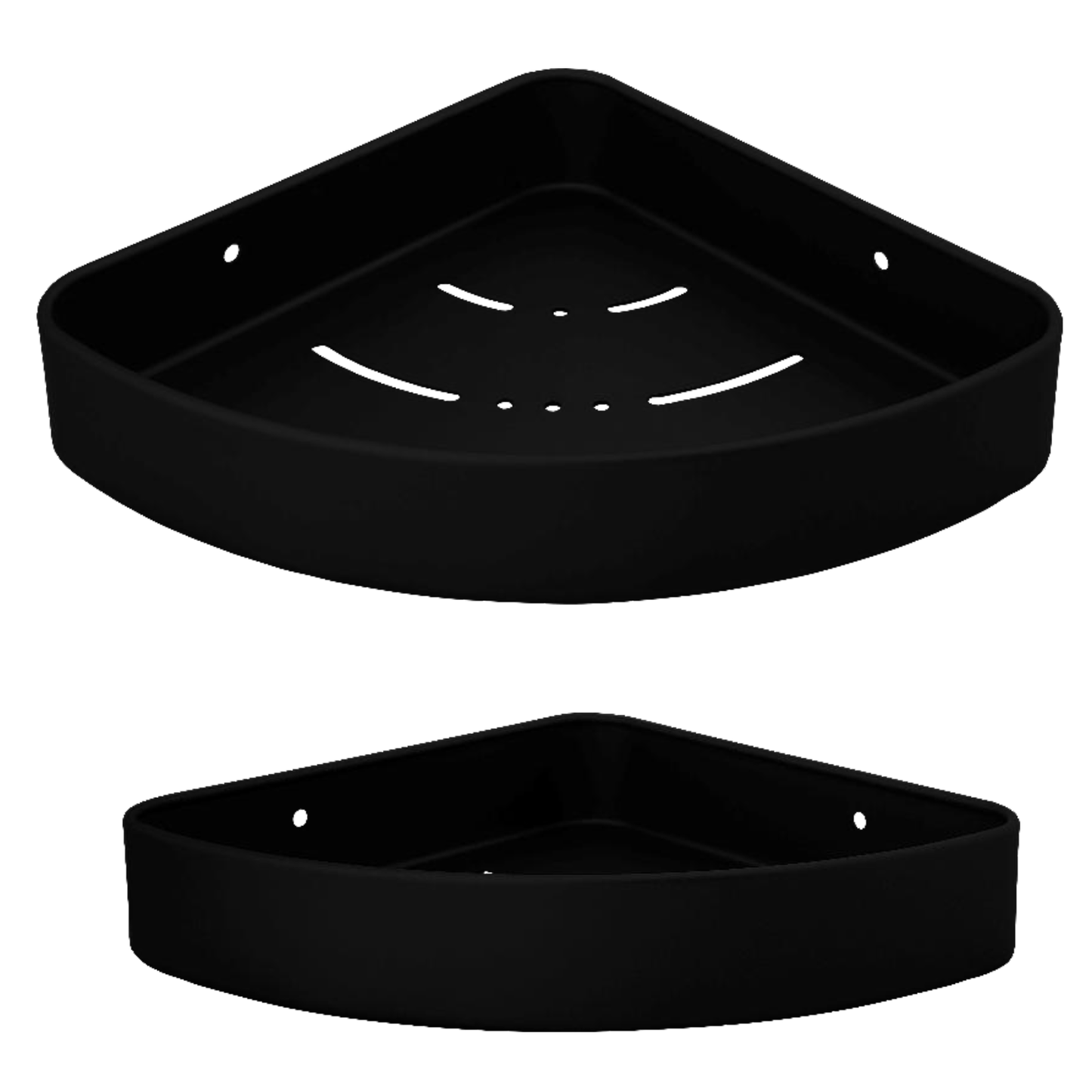 Repisa Esquinera para Baño Negra Aluminio