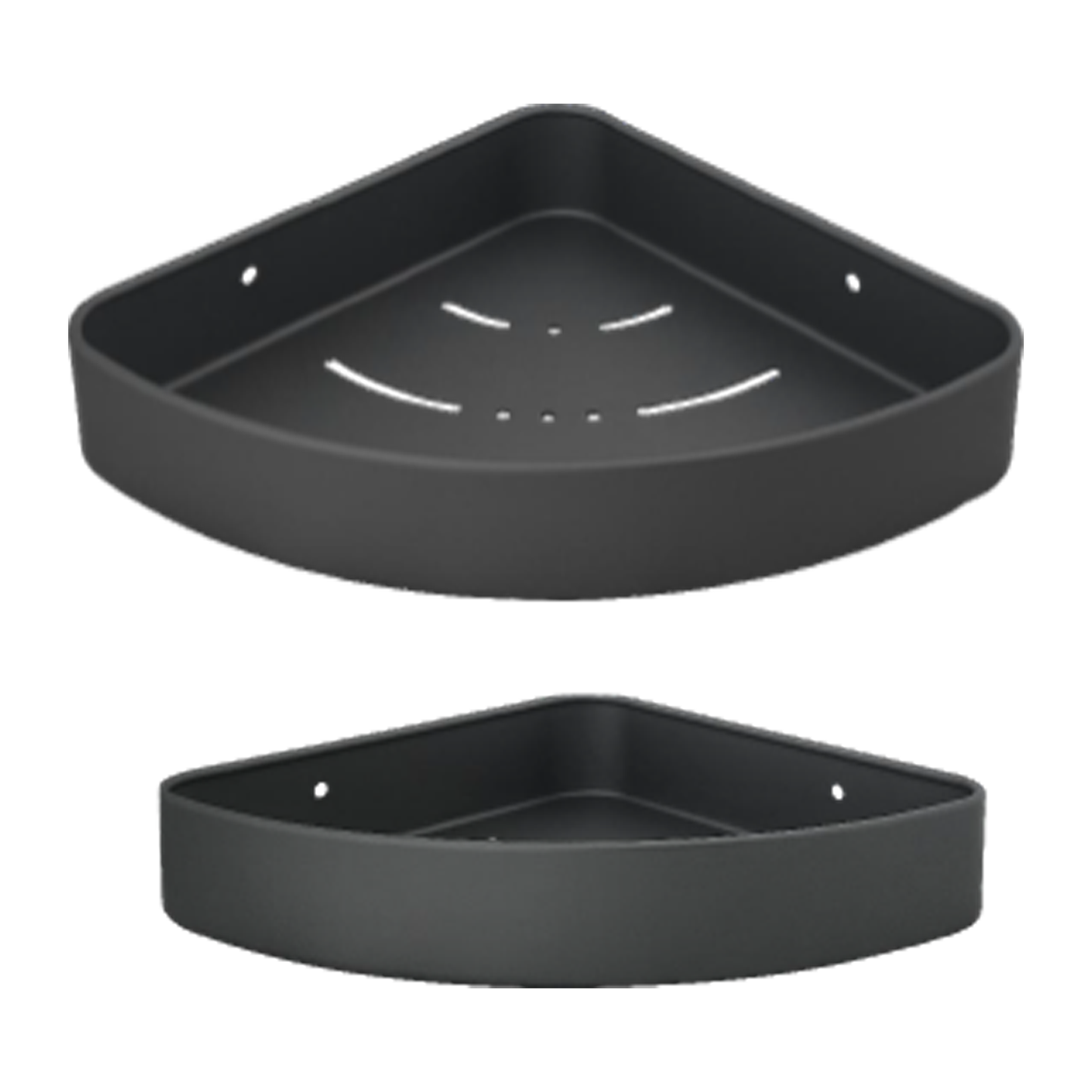 Repisa Esquinera para Baño Gris Gray Aluminio