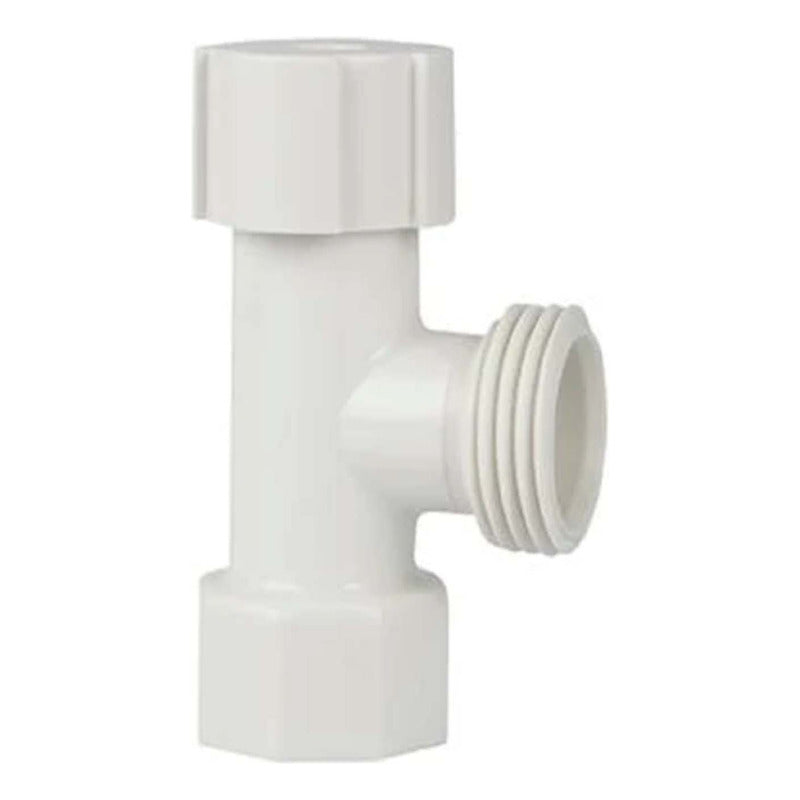 Grifo Lavadora Plástica Blanca