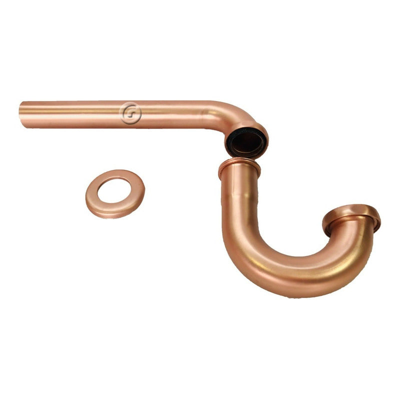 Sifón Lavamanos Vintage Cobre Satin