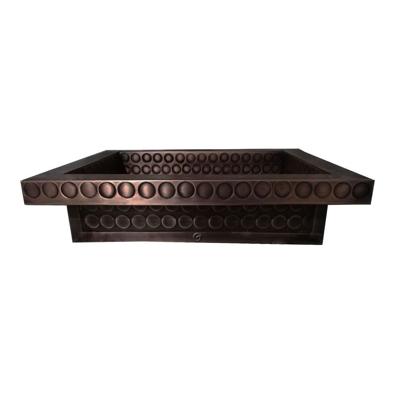 Lavamanos Rectangular Vintage Cobre Antiguo 50cm X 40cm