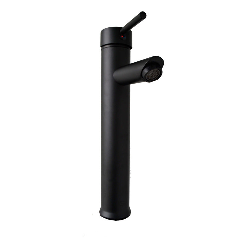 Griferia Lavamanos Alta Tubular Negra