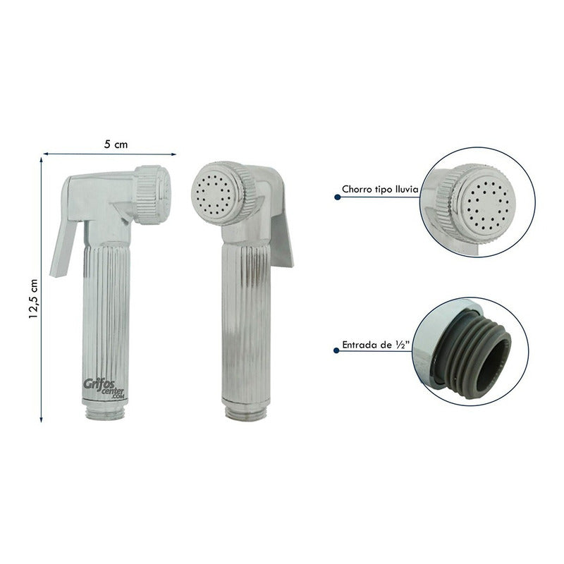 Ducha De Mano Metalica