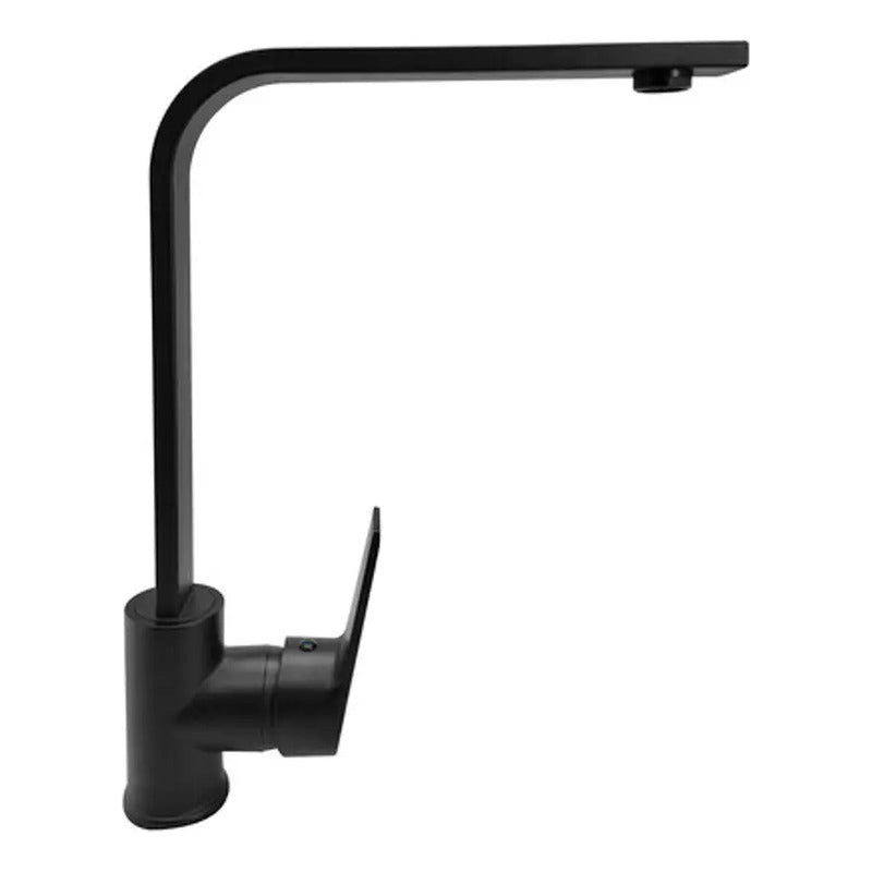 Griferia Lavaplatos Monocontrol Alta Negro Mate 360