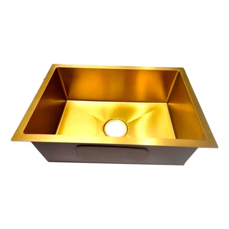 Lavaplatos En Acero Inox. Oro 51*45*21cm Vintage