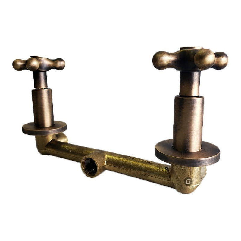 Mezclador Ducha 8 Pulgada Vintage En Bronce Antiguo