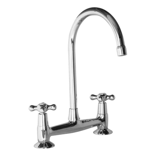 Grifería Lavaplatos Monocontrol Cuerpo Expuesto Cromo Calima