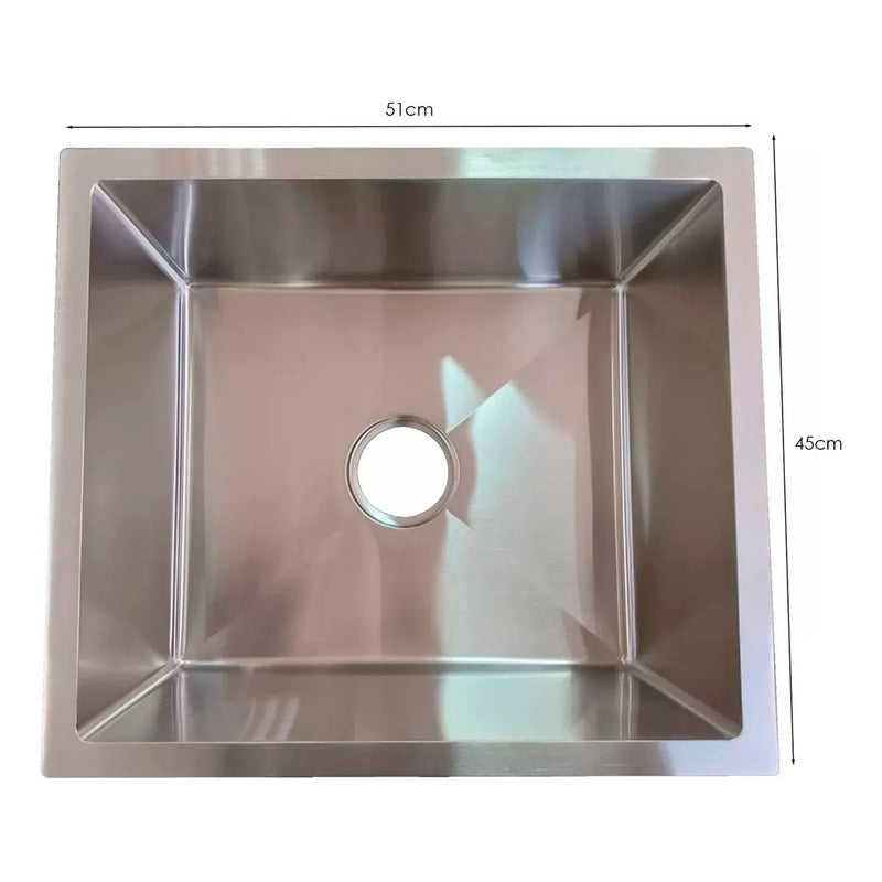 Combo Lavaplatos 51*45cm+griferia Monocontrol Ext+accesorios