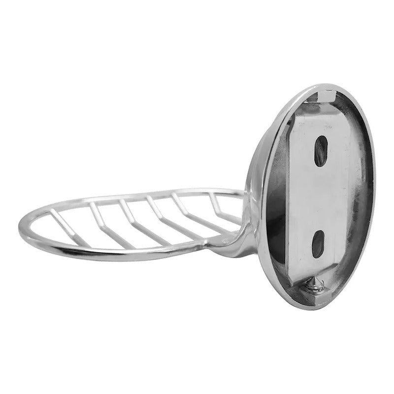 Jabonera De Baño De Pared Cromada