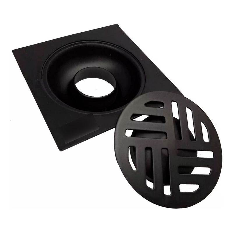 Desagüe Rejilla Piso Negro 10*10 Cuadrado
