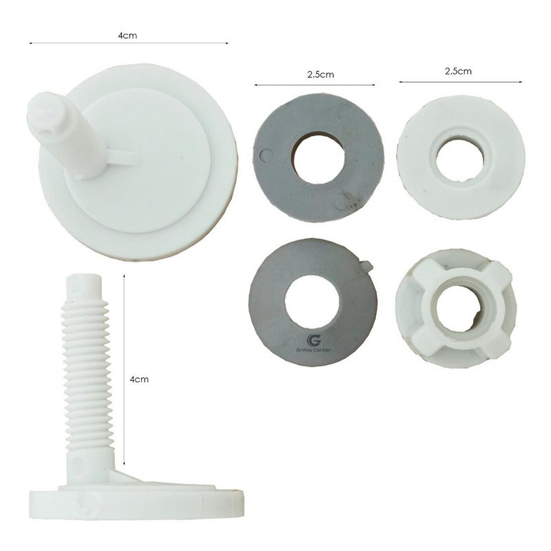 Tornillo Plastico Para Asiento Caida Lenta Redondo