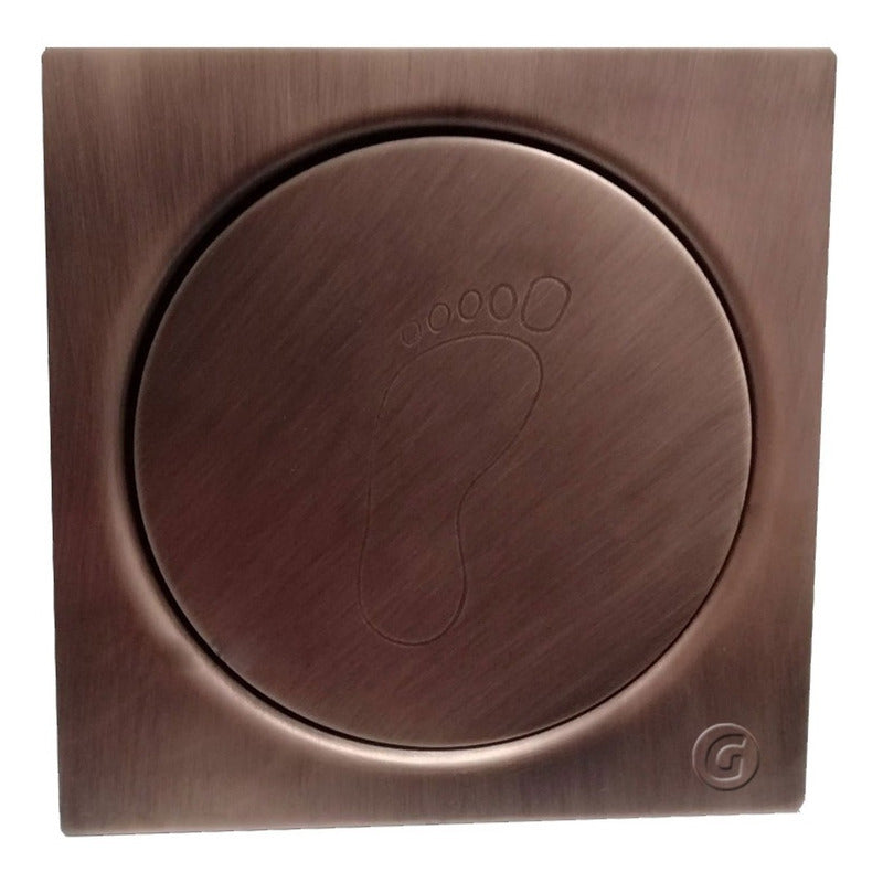 Desague Tipo Push Para Piso Cobre Antiguo