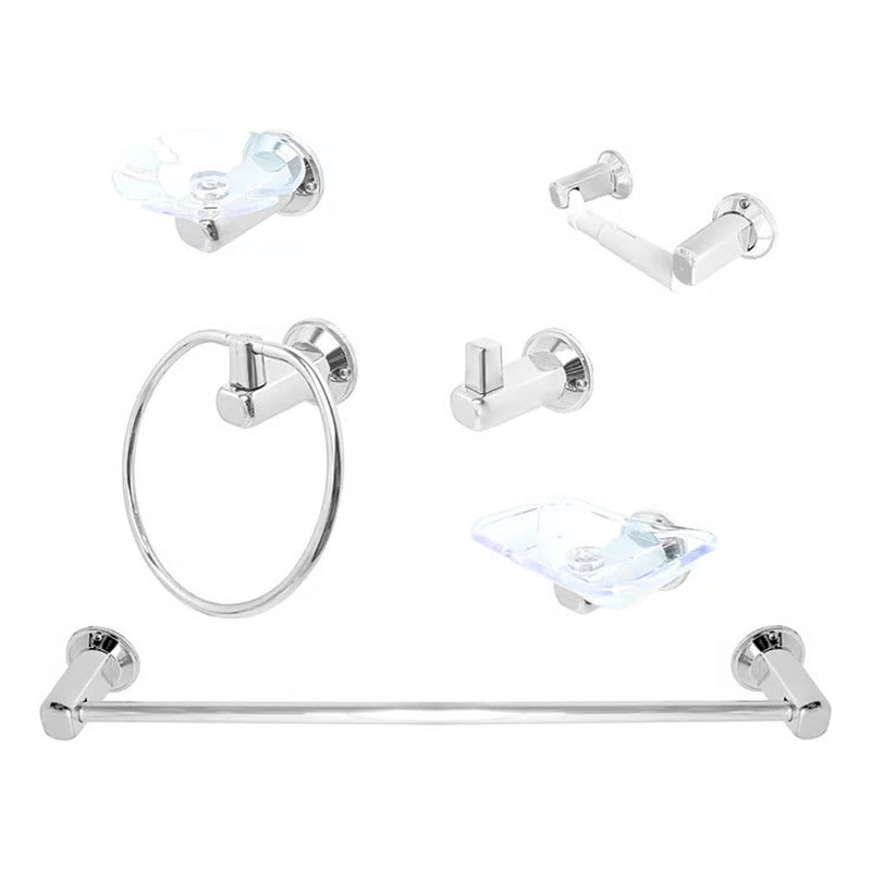 Juego De Accesorios Para Baño Base Redonda Abs X6