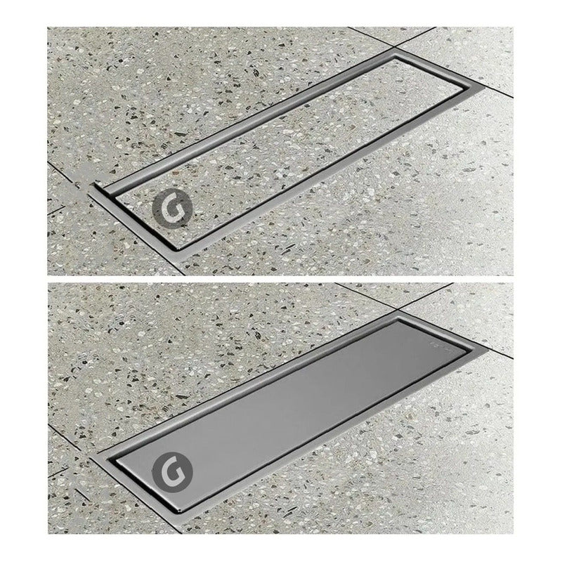 Rejilla Piso Invisible En Acero 50x10 Cm