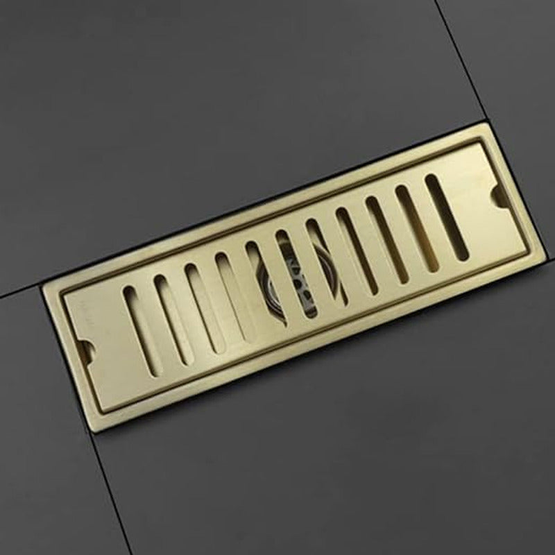 Rejilla De Piso Oro Gold Ranurada 30*10cm Vintage