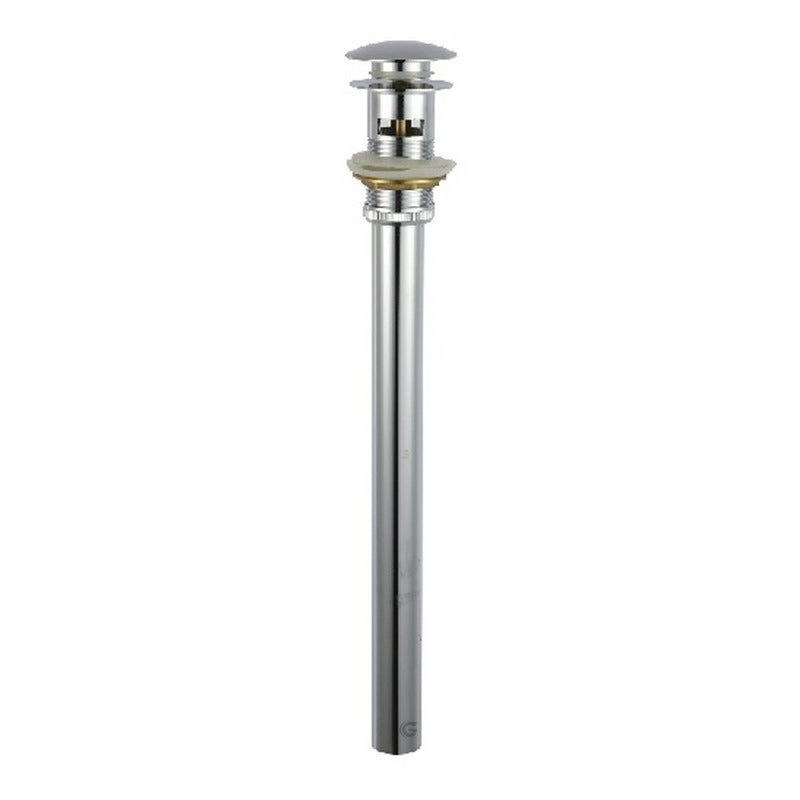 Desagüe De Push Cromado Con Rebose Cuerpo En Laton