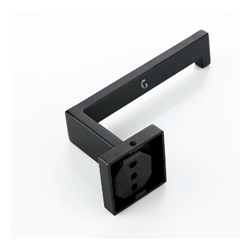 Juego De Accesorios Para Baños 4 Piezas - Negro Mate