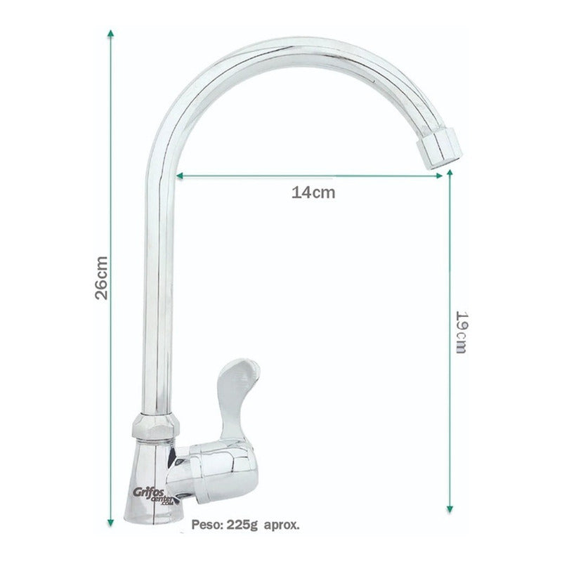 Llave Lavaplatos Alta Fish