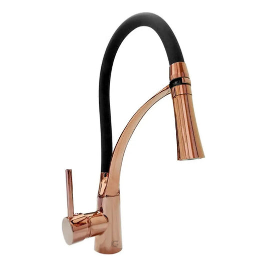 Grifería Lavaplatos Monocontrol Vintage Oro Rosa