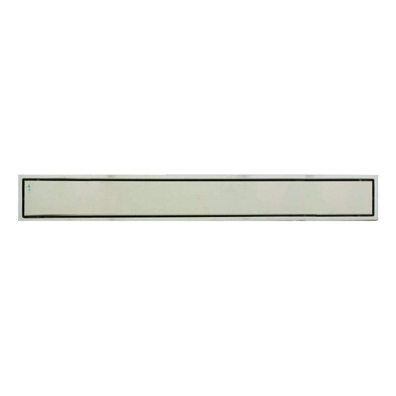 Rejilla De Piso Invisible Plateada Acero Inox 100x10cm