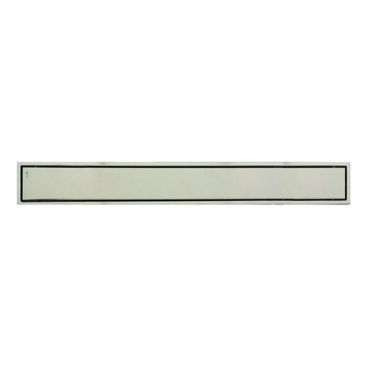 Rejilla De Piso Invisible Plateada Acero Inox 100x10cm