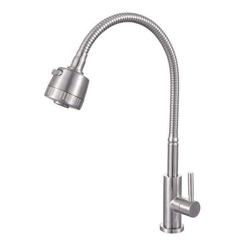 Griferia Llave Lavaplatos Flexible Agua Fria Linea Economica