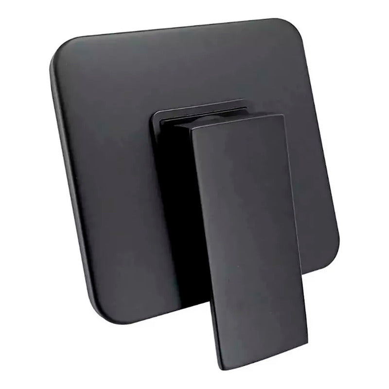 Mezclador Ducha Monocontrol Negro Mate Cuadrada