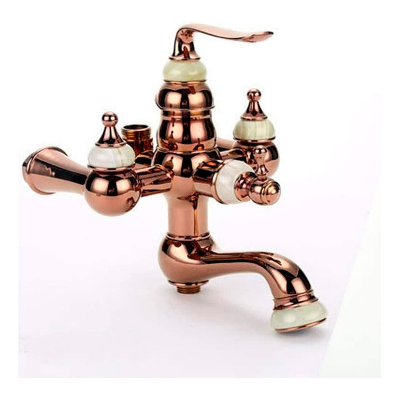 Torre Ducha Para Baño Acabado Oro Rosa Vintage