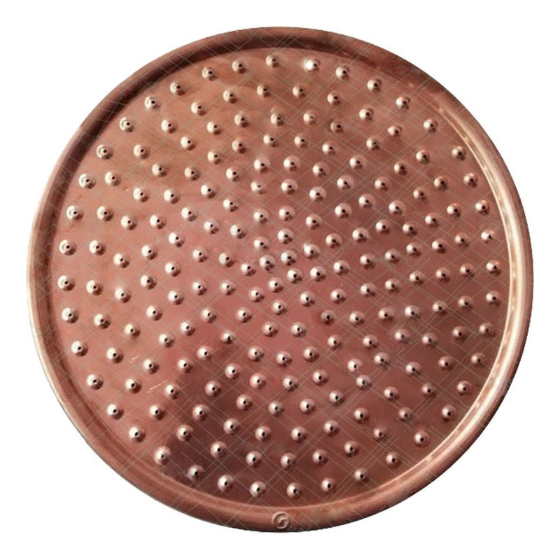 Ducha Cobre 30cm Con Niple A Techo Vintage