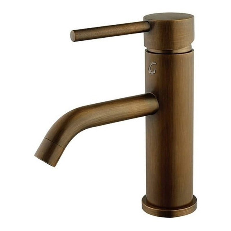 Griferia Lavamanos Monocontrol Bronceantiguo Mate - Lujo Pos