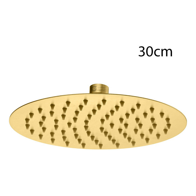 Regadera Ducha Oro Gold Redonda 12 Pulgadas