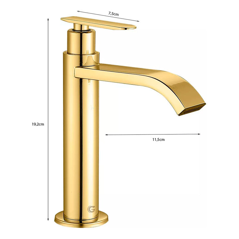 Combo Placa Doble Lavam.121*46,5cm+grifo Agua Fria+push Oro1