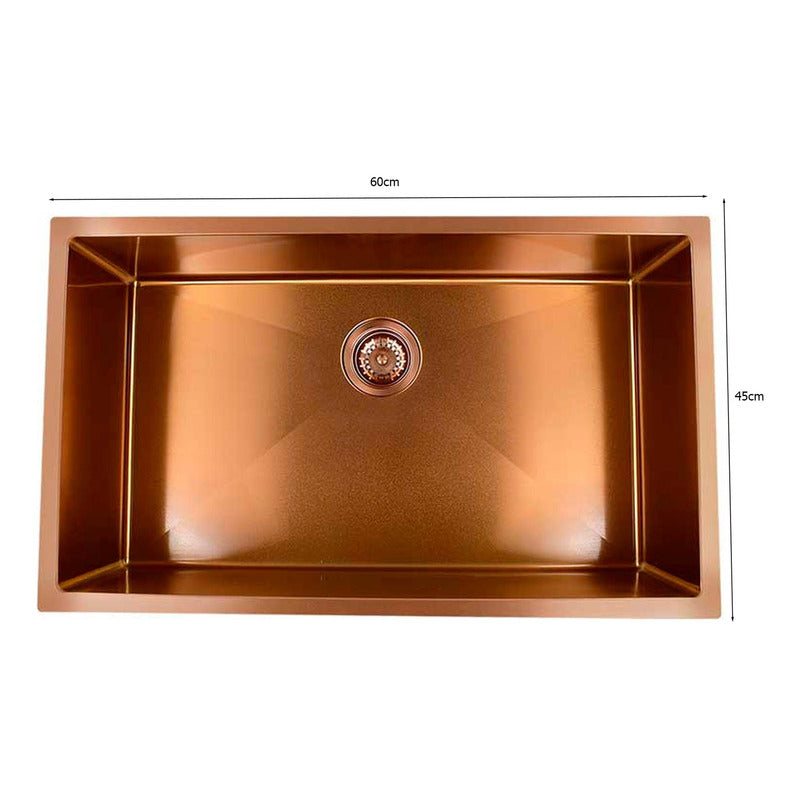 Lavaplatos Acero 304 Oro Rosa Vintage 60x45x21cm