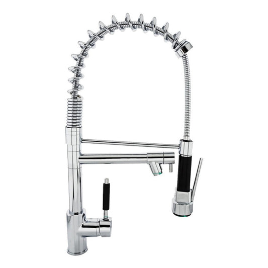 Grifería Lavaplatos Monocontrol Extraíble Doble Salida