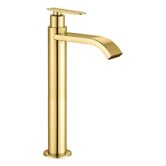 Grifería Lavamanos Alta Agua Fría Vintage Gold