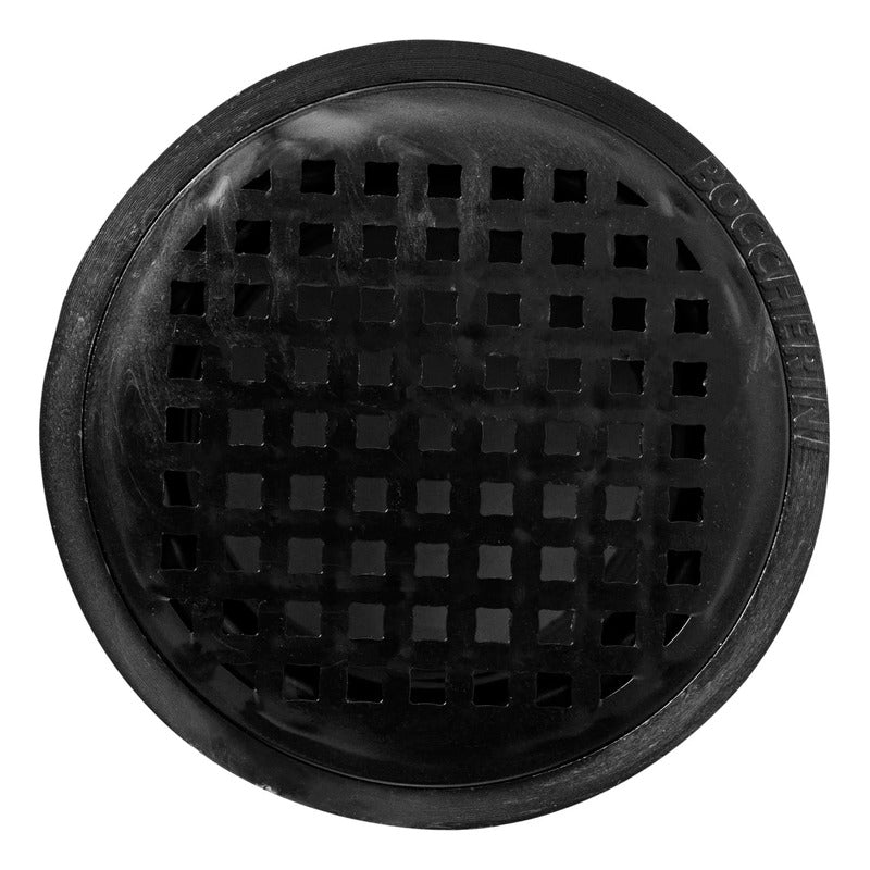 Rejilla De Piso Sifon 4x3 En Pvc Negra Anticucarachas