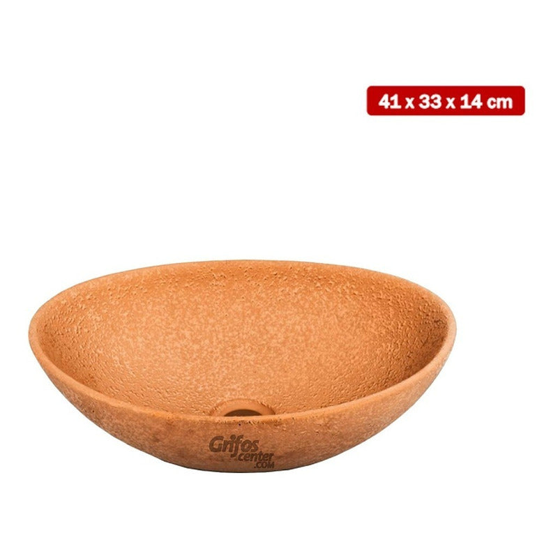 Lavamanos Canoa Ceramica Gold Rose