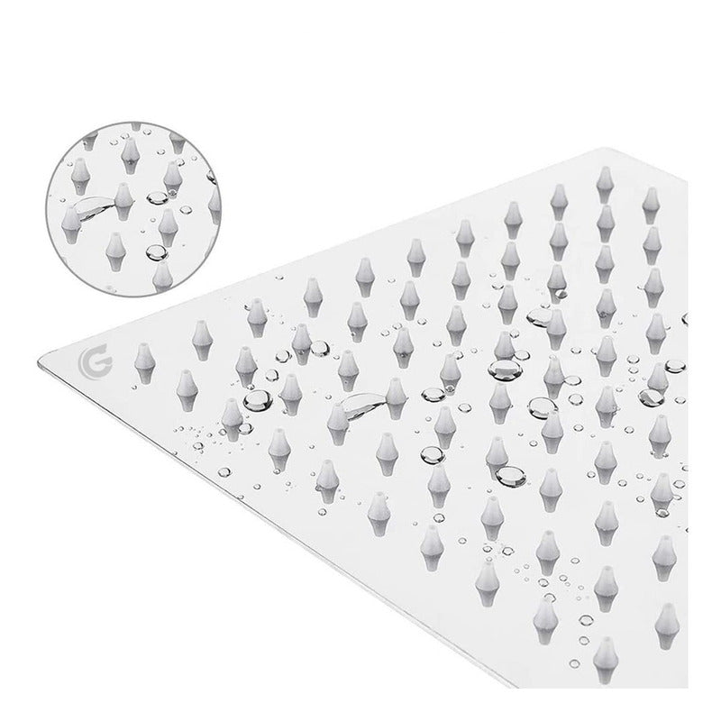 Ducha Cuadrada De 8 Pulgadas Cromada