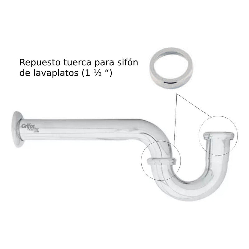 Repuesto Tuerca Para Sifón De Lavaplatos