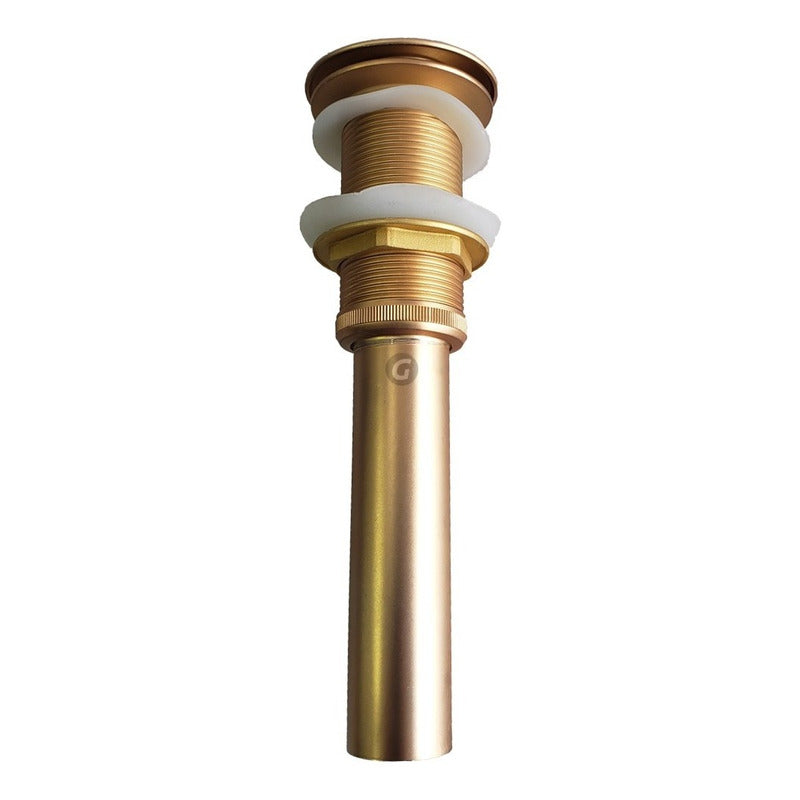 Desague Push En Zinc Oro Laton Vintage