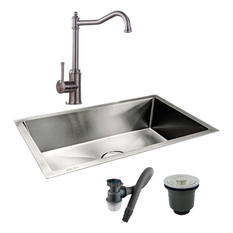 Combo Lavaplatos 100*40cm+griferia Lvp Fraya+accesorios