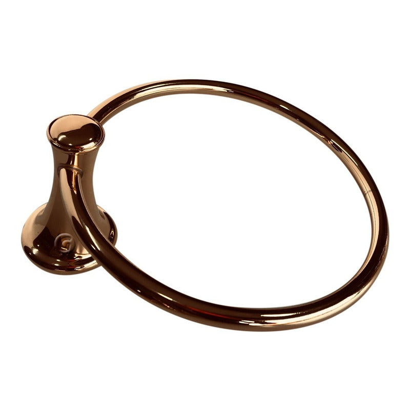 Toallero De Baño Aro Vintage Acabado Oro Rosa